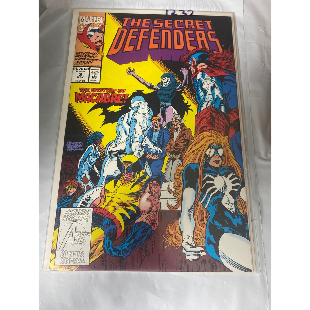 Marvel The Secret Defenders 3‎ May 1993 Wolverine Darkhawk Spider-Woman Nomad